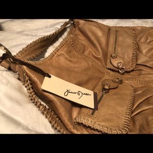 NWT Junior Drake tan soft italian leather purse